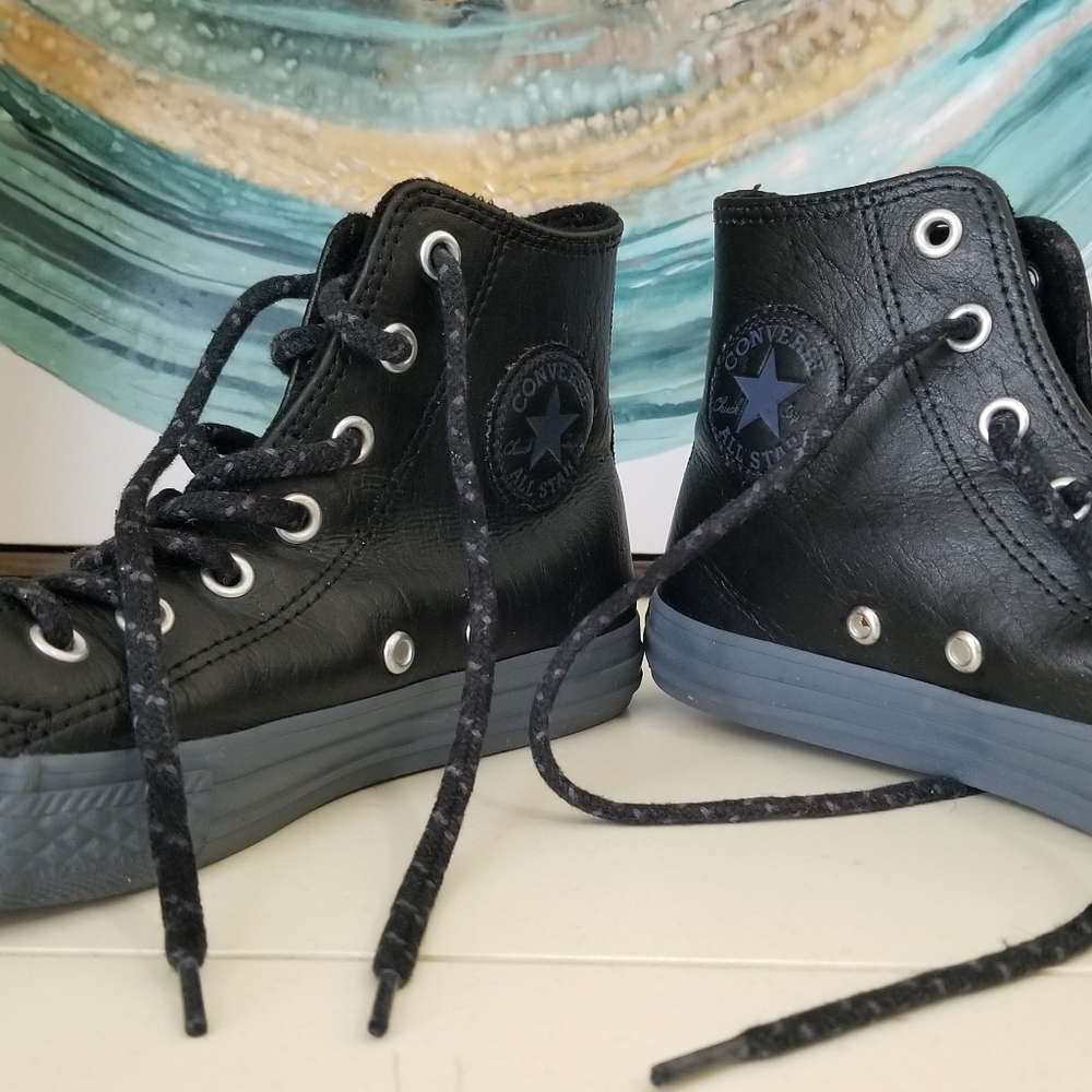 Converse leather high tops